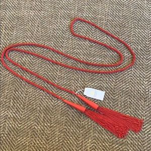 NWT Kendra Scott red tassel necklace